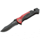 Boker Fire Chief Folding Knife, 4.53in, 440A, Serrated Blade, Aluminum Black Handle, 01LL313