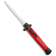 Mago Mago 11&quot; Italian Stiletto OTF Automatic Knife Red/Black Satin Bayonet, Black/Red, Stainless Steel, adult, BHQ-119274