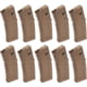 Magpul Industries PMAG GEN M3 AR-15/M16/M4 Rifle Magazine, .223 Rem/5.56x45mm NATO, 30 Round, Medium Coyote Tan, 10 Pack, Polymer, MAG557-MCT-30RD