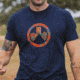 Magpul Industries Aloha Icon White Cotton T-Shirt - Mens, Navy, Small, MAG1286-410-S