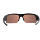 Magpul Industries Helix Eyewear Shooting Glasses, Black Frame, Bronze/Blue Mirror Lens, Polarized, MAG1097-1-001-2020