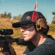 Magpul Industries Icon Trucker Hat, Black/Red, M/L, MAG1106-003