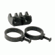 Magpul Industries Light Mount V-Block and Rings, Fits Magpul Light Mounts, Black MPIMAG614-BLK