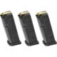 Magpul Industries PMAG GL9 Glock 17/19/26/34/45 Pistol Magazine, 9mm Luger, 17 Round, Black, 3 Pack