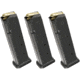 Magpul Industries PMAG GL9 Glock 17/19/26/34/45 Pistol Magazine, 9mm Luger, 21 Round, Black, 3 Pack