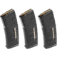 Magpul Industries PMAG GEN M2 MOE AR-15/M16/M4 Rifle Magazine w/Capacity Window, .223 Rem/5.56x45mm NATO, 30 Round, Black, 3 Pack