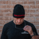 Magpul Industries Reversible Icon Beanie, Black/Red, One Size, MAG1299-003