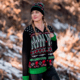 Magpul Industries Ugly Christmas Sweater Button Down, Krampus, Medium, MAG1198-BLK-M