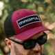 Magpul Industries Wordmark Patch Trucker Hat, Red/Black, OSFA, MAG1104-604