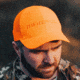 Magpul MAG1108-814 Wordmark Trucker Hat Blaze Orange OSFA