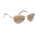 Maui Jim Mahina Sunglasses w/ Gold Frame and HCL Bronze Lenses - H229-16, Quarter View