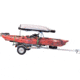 Malone Auto Racks MicroSport LowBed 2 Kayak Trailer Package, 2 Sets Bunks, Cargo Box, Rod Tube, Spare Tire, MPG464-LBTB