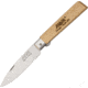 MAM Medium Linerlock Drop Point Folding Knife,3.25in,Drop Point,Brown,Beechwood Handle MAM3AB
