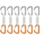 Mammut Sender Wire 12 cm 6-Pack Quickdraws, Light Grey/Gold, 12 cm, 2040-02801-19272-74