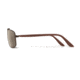 Maui Jim Manele Bay Sunglasses w/ Gloss Brown Frame and HCL Bronze Lenses - H224-25, Side View