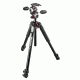 Manfrotto 055 Aluminum 3 Section Tripod w/ 3-Way Head Kit MK055XPRO3-3W
