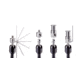 Manfrotto 244 Micro Friction Arm w/ Anti-Rotation with interchangeable 1/4in. attachments and 3/8in. adapt 244MICRO-AR