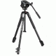 Manfrotto 3-Section 190 Aluminum Tripod w/500 Head, Black MVK500190X3