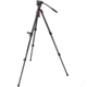 Manfrotto Bogen Manfrotto 701HDV Pro Fluid Head+745CX3 Carbon Fiber Tripod+MBAG80P 701HDV-745CX3K
