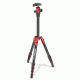 Manfrotto Element Traveller Tripod Small with Ball Head, Red, MKELES5RD-BH