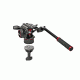 Manfrotto Nitrotech N8 Video Head w/ Twin Leg Tripod Middle Spreader, Black, MVKN8TWINMUS