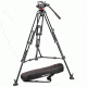 Manfrotto Professional Fluid Video System/Aluminum/Mid Spreader MVH502A w/546B Tripod MVH502A,546BK-1