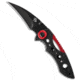 Mantis Mantis MR-1 Isosceles Frame Lock Knife 2.75" Black, Black, AUS-8, adult, BHQ-25477
