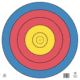 Maple Leaf Press FITA Target, 5-Ring 80 cm. WP-1X80C
