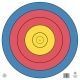 Maple Leaf Press FITA Target, 5-Ring 80 cm., WP-1X80C