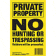 Maple Leaf Press No Trespassing Sign 5.5 x 8 in, Vertical, 50 Pk, Yellow, NTP-2-50