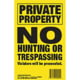 Maple Leaf Press No Trespassing Sign 5.5 x 8 in, Vertical, 50 Pk, Yellow, NTP-2-50