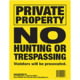 Maple Leaf Press No Trespassing Sign 8.5 x 11 in, Vertical, 25 Pk, Yellow, NTP-3-25