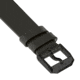Marathon Cross Hatch 2-Piece Strap, Italian Leather, IP Black Buckle, 20mm, Moss Green, Standard, WS-LT-MGBK-20-ST