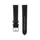Marathon Cross Hatch 2-Piece Strap, Italian Leather, Parkerized Buckle, 20mm, Black, Extra Long, WS-LT-BKPS-20-XL