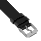 Marathon Cross Hatch 2-Piece Strap, Italian Leather, Parkerized Buckle, 20mm, Black, Standard, WS-LT-BKPS-20-ST