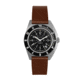 Marathon Cross Hatch 2-Piece Strap, Italian Leather, Parkerized Buckle, 20mm, Cognac, Standard, WS-LT-CGPS-20-ST