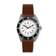 Marathon Cross Hatch 2-Piece Strap, Italian Leather, Parkerized Buckle, 20mm, Cognac, Standard, WS-LT-CGPS-20-ST