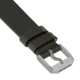 Marathon Cross Hatch 2-Piece Strap, Italian Leather, Parkerized Buckle, 20mm, Moss Green, Extra Long, WS-LT-MGPS-20-XL