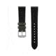 Marathon Cross Hatch 2-Piece Strap, Italian Leather, Parkerized Buckle, 20mm, Moss Green, Standard, WS-LT-MGPS-20-ST