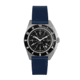 Marathon Cross Hatch 2-Piece Strap, Italian Leather, Parkerized Buckle, 20mm, Royal Blue, Extra Long, WS-LT-RBPS-20-XL