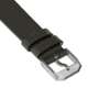 Marathon Cross Hatch 2-Piece Strap, Italian Leather, Steel Buckle, 20mm, Moss Green, Extra Long, WS-LT-MGSS-20-XL