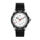 Marathon Cross Hatch 2-Piece Strap, Leather, Steel Buckle, 22mm, Black, Extra Long, WS-LT-BKSS-22-XL