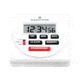 Marathon 24 Hour Timer w/Countdown and Count-Up, White, TI080001-WH