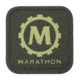 Marathon 2x2in Morale Patch w/Glow in the Dark Rubber Logo,Sage Green, AD030009SG