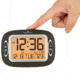 Marathon Atomic Alarm Clock w/Temperature and Date, Black CL030051BK