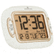 Marathon Atomic Alarm Clock w/Temperature and Date, White CL030051WH