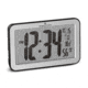 Marathon Atomic Wall Clock w/8 Time Zones and Stand, Silver, CL030033-SV-BK-NA