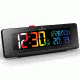 Marathon Color Changing Spectrum LED Display Alarm Clock and USB Charging Station, Black, CL030063-BK-00-NA