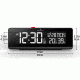 Marathon Color Changing Spectrum LED Display Alarm Clock and USB Charging Station, Black, CL030063-BK-00-NA