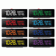 Marathon Color Changing Spectrum LED Display Alarm Clock and USB Charging Station, Black, CL030063-BK-00-NA